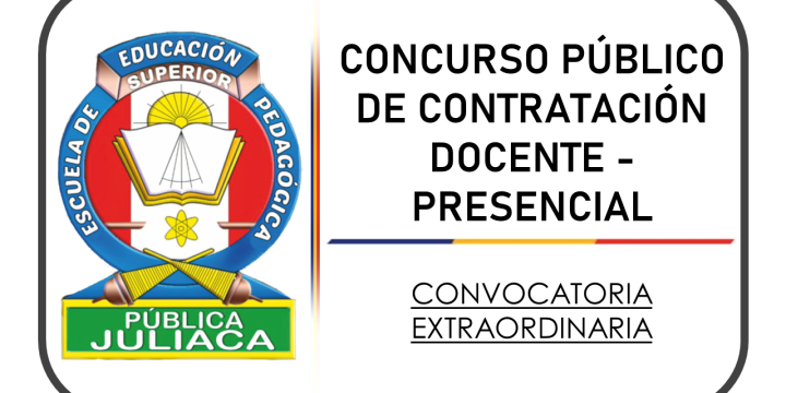 Concurso Público de Contratación Docente – CONVOCATORIA EXTRAORDINARIA