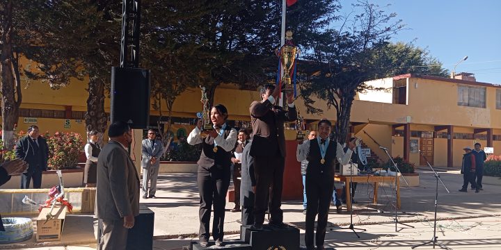 Entrega de premios de las olimpiadas