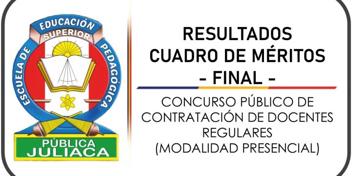 RESULTADOS – CUADRO DE MÉRITOS
