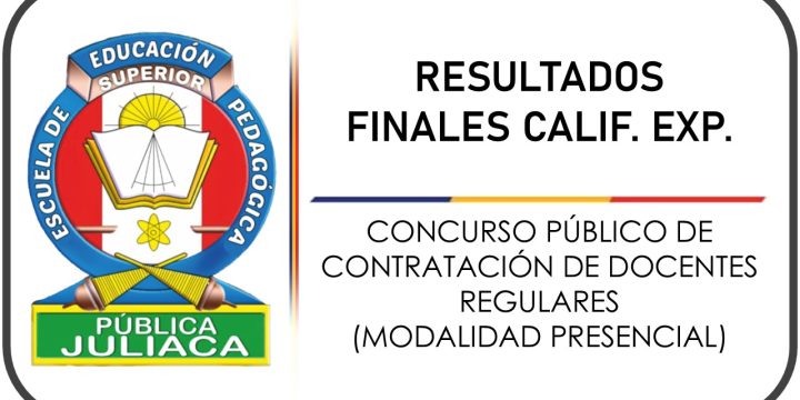 RESULTADOS FINALES – CALIF. EXP.