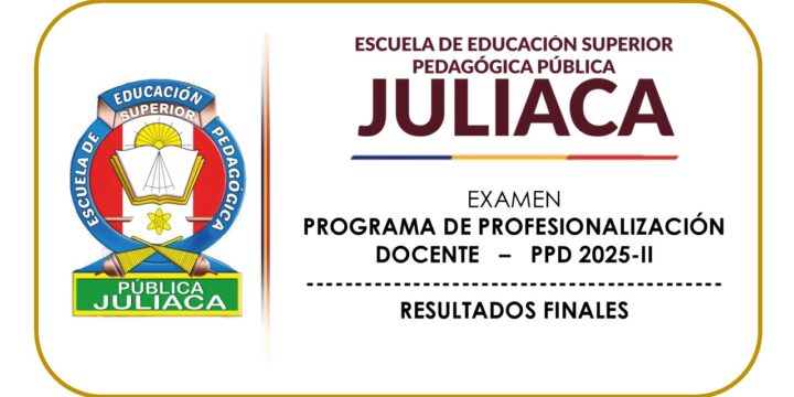 ADMISIÓN PPD 2025 II – RESULTADOS FINALES
